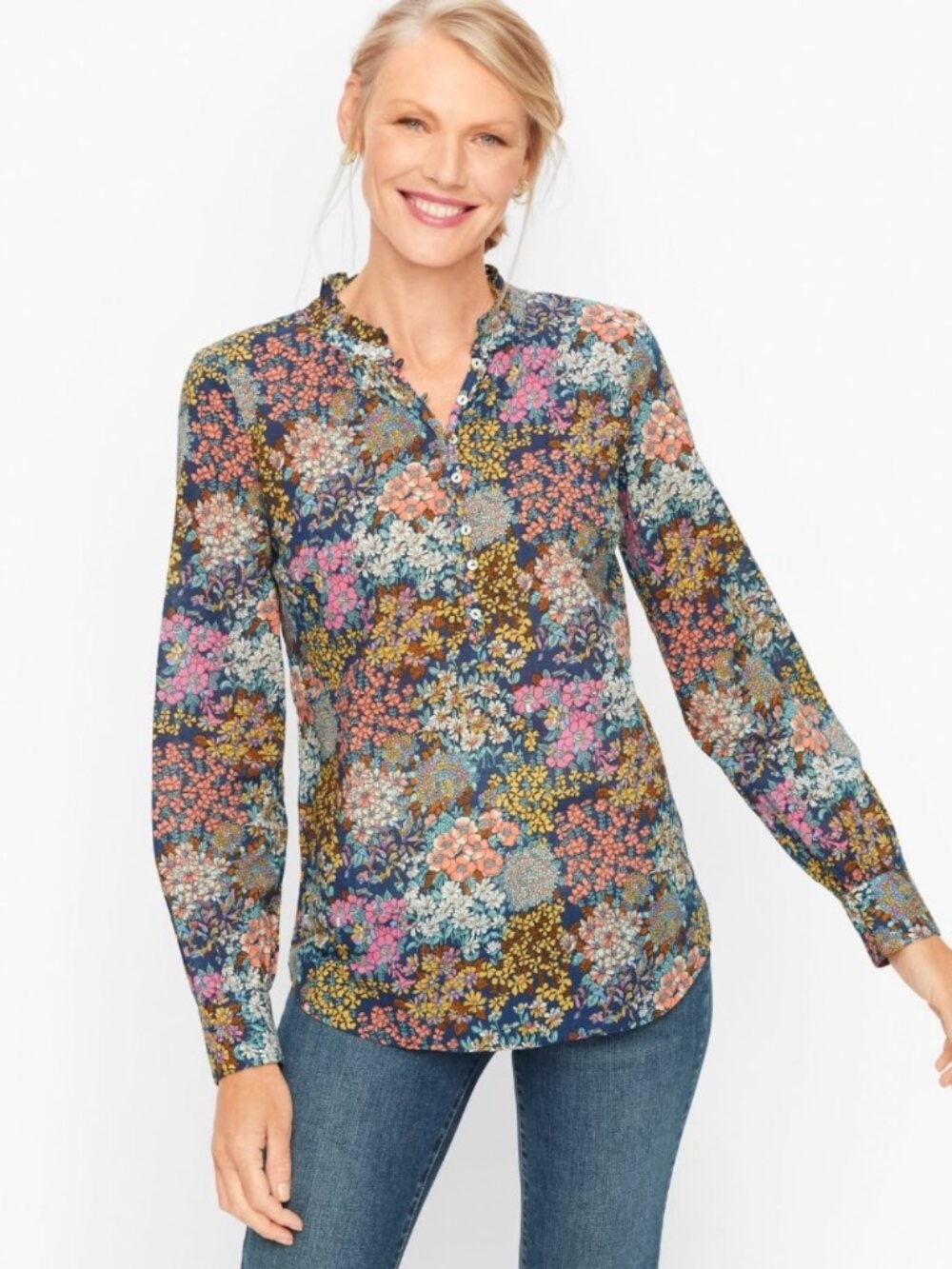 Talbots Cotton Poplin Popover Size 3X in EUC